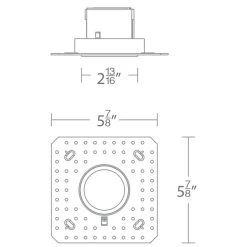 Aether 2IN Round Trimless Wall Wash Trim