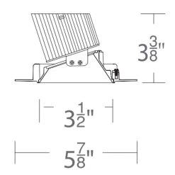 Aether 3.5IN Round Trimless Wall Wash Trim