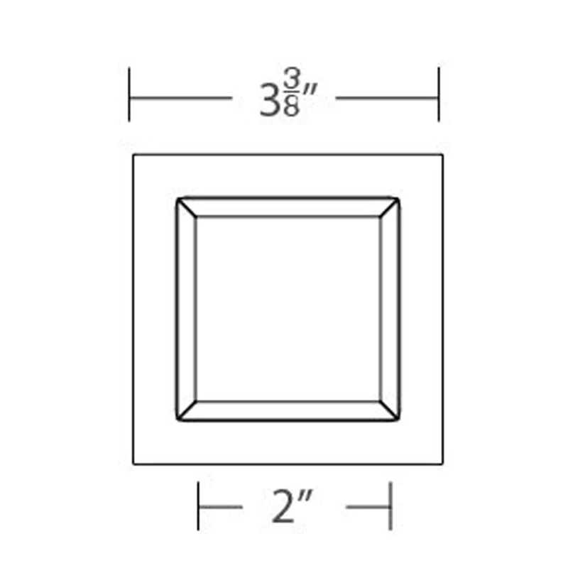 Ocularc 3.5IN SQ Trimless Pinhole Trim