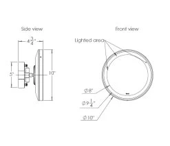 Baci Senior Tilt Swivel Mirror