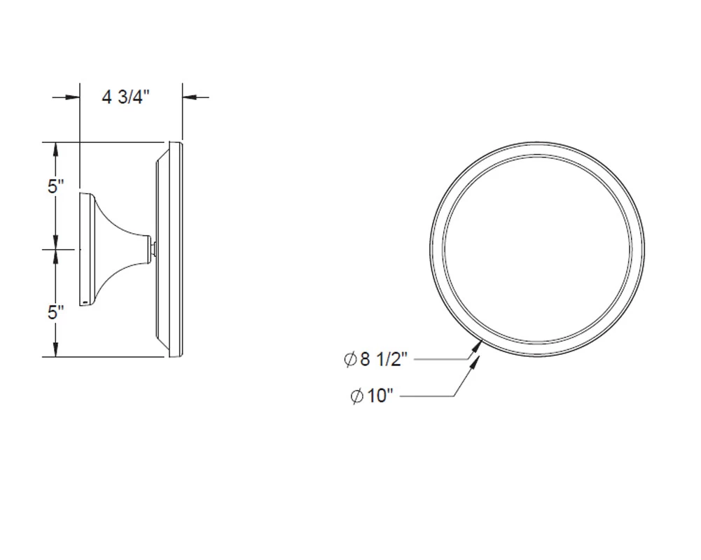 Baci Basic Tilt Swivel Wall Mirror