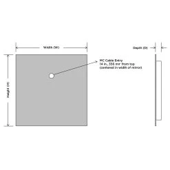 Serenity Lighted Mirror