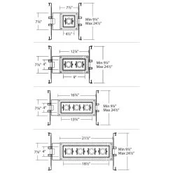 Silo Multiples Trimless Adjustable Spot And Housing