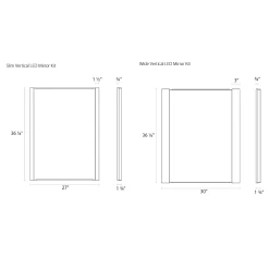 Vanity Vertical Mirror Kit