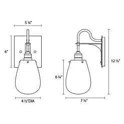 Chelsea Bathroom Wall Sconce
