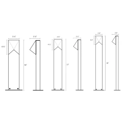 Triform 12V Outdoor Bollard Light