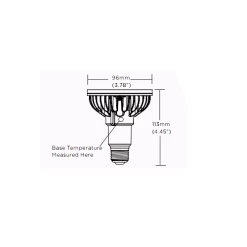 Vivid Med Base PAR30L 18.5W 120V 9 Deg 2700K 95CRI