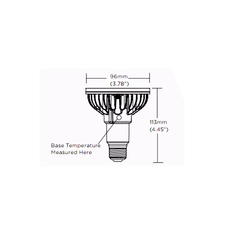 Vivid Med Base PAR30L 18.5W 120V 9 Deg 2700K 95CRI
