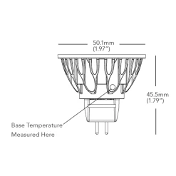 Vivid Warm Dim MR16 GU5.3 7.5W 12V 25Deg 2700K 95CRI