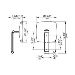 KEUCO Ilook Move 00 Square Cosmetic Mirror