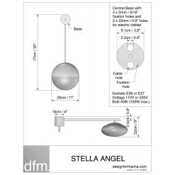 Stella Angel Wall Light