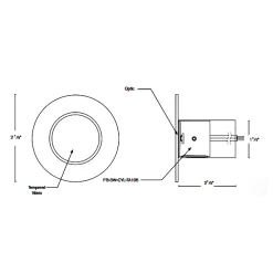 GDG-31WP Outdoor Recessed Wall/Step Light 120V