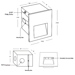 MSL2 Outdoor Recessed Wall Light 12V