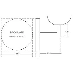 Clear Square Bubble Wall Sconce