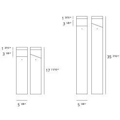 Artemide Tetragono Outdoor Bollard