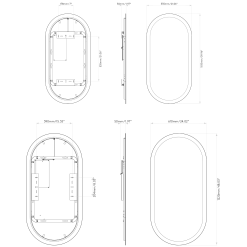 Varenna Stadium Illuminated Mirror