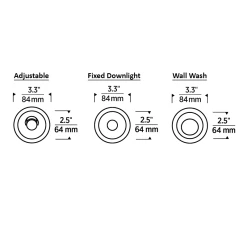 Entra CL 2IN Round Flanged Trim