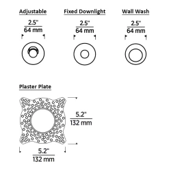 Entra CL 2IN Round Flangeless Trim