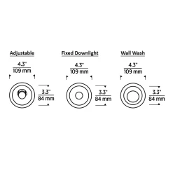 Entra CL 3IN Round Flanged Trim