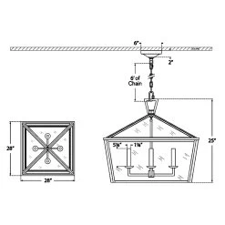 Darlana Outdoor Wide Pendant