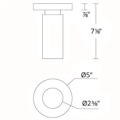 Caliber Outdoor Ceiling Light