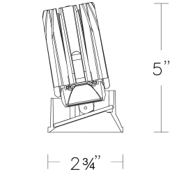 FQ 2IN 25W Round Trimless Wall Wash