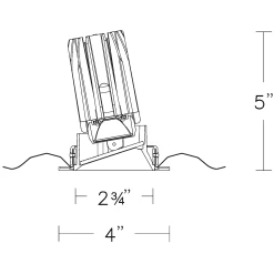 FQ 2IN 25W Round Trim Wall Wash