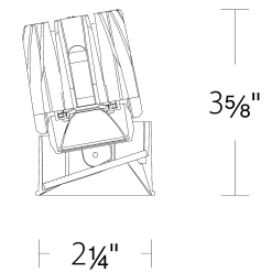 FQ 2IN 15W Shallow Square Trimless Wall Wash