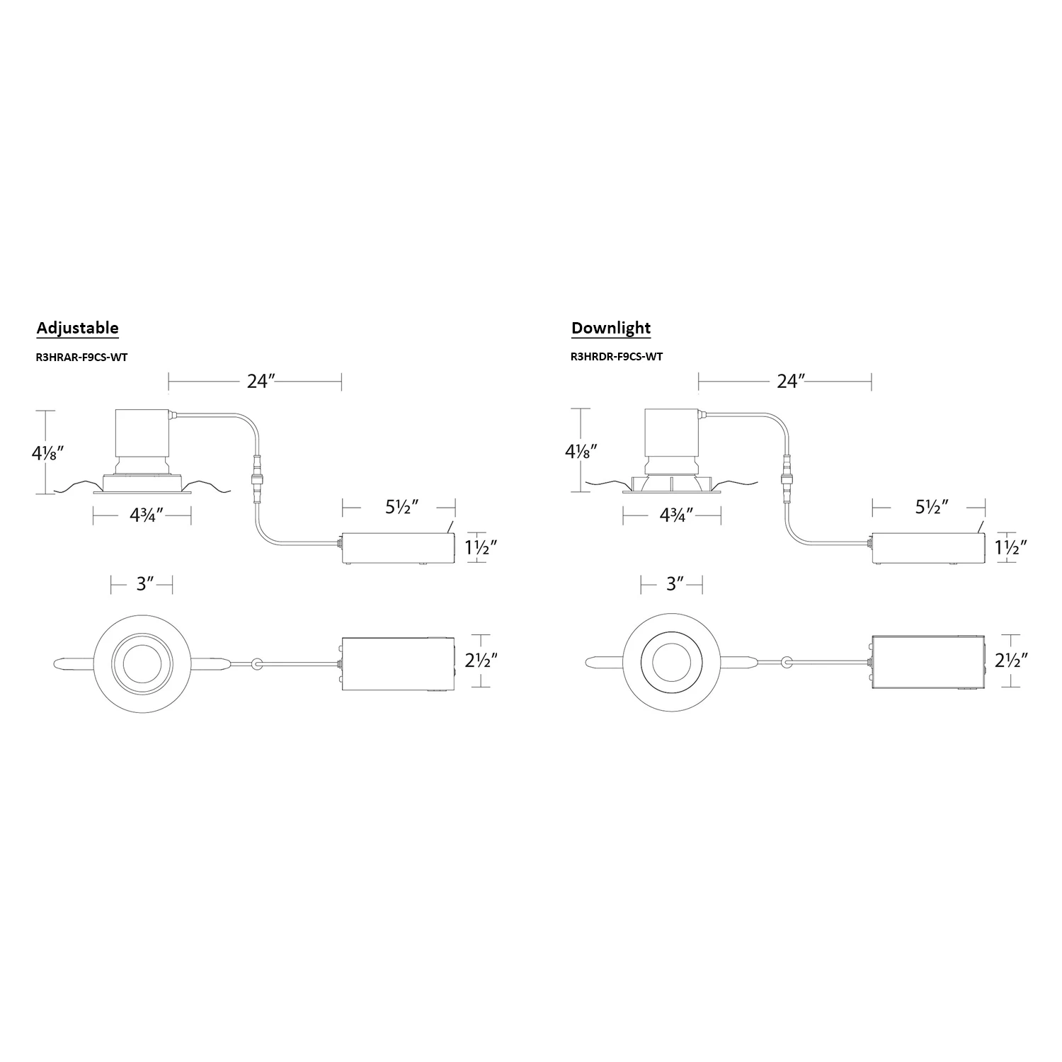 Patriot 3 Inch Color Select Round Recessed Light