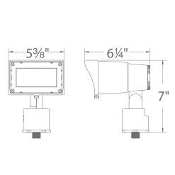 12V Outdoor Adjustable Beam Wall Wash Luminaire