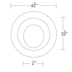Ocularc 3.5IN RD Wall Wash Trim