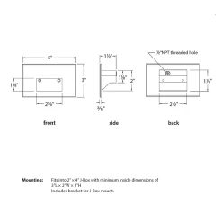 120V LED101 Horizontal Wall / Step Light