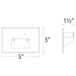 120V LED102 Horizontal Step Light With Photocell