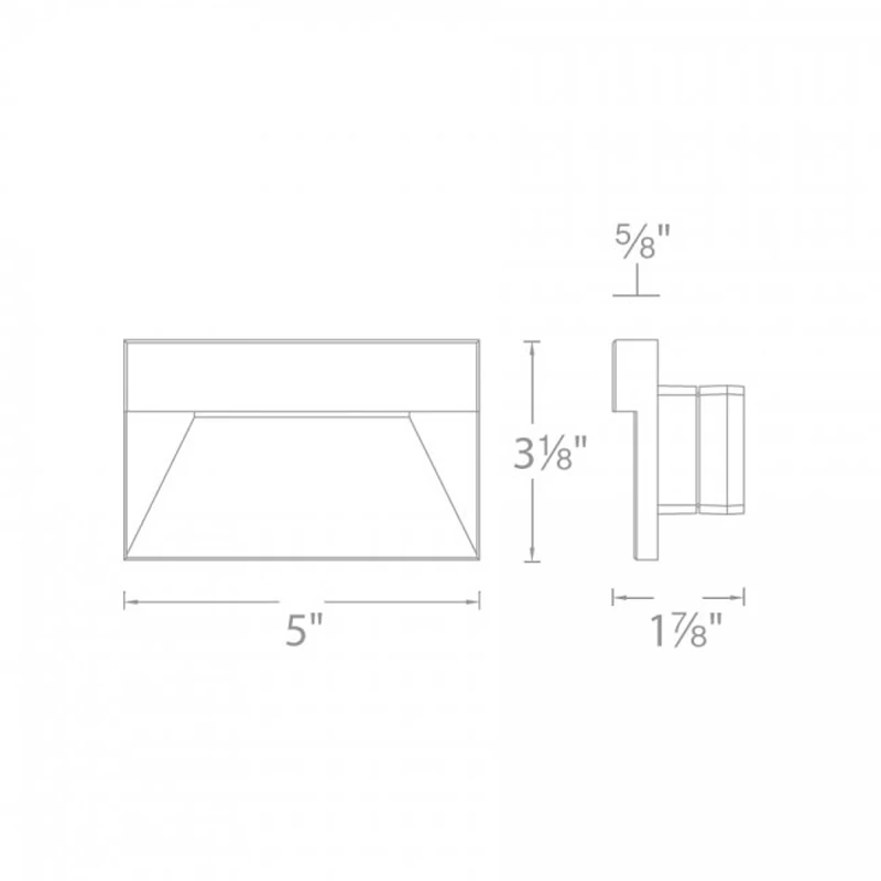 120V LED140 Landscape Step / Wall Light Amber CCT
