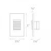 120V LED220 Vertical Louvered Step / Wall Light
