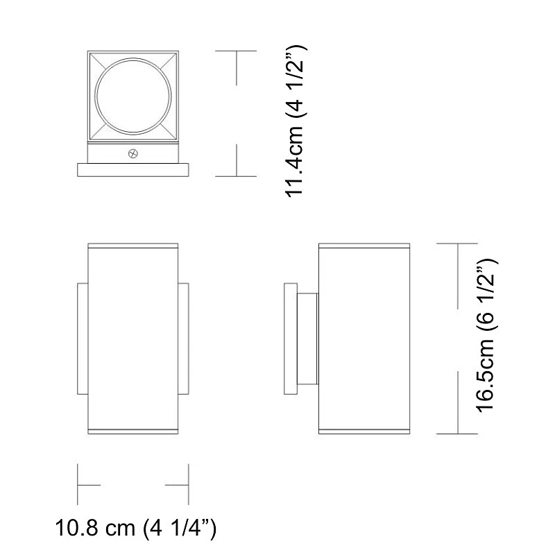 Dau Up / Down MR16 LED Wall Light