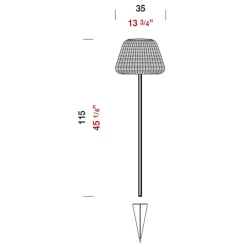 Ralph Outdoor Floor Lamp With Stake